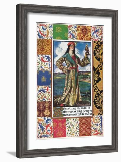 The Costume of a Man in the Reign of King Henry VII, 15th century, (1904)-Unknown-Framed Giclee Print