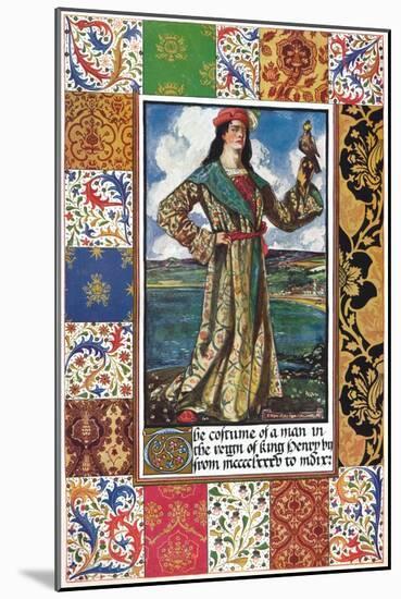 The Costume of a Man in the Reign of King Henry VII, 15th century, (1904)-Unknown-Mounted Giclee Print