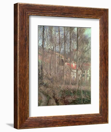 The Cote des Boeufs at L'Hermitage, Pontoise, 1877-Camille Pissarro-Framed Giclee Print