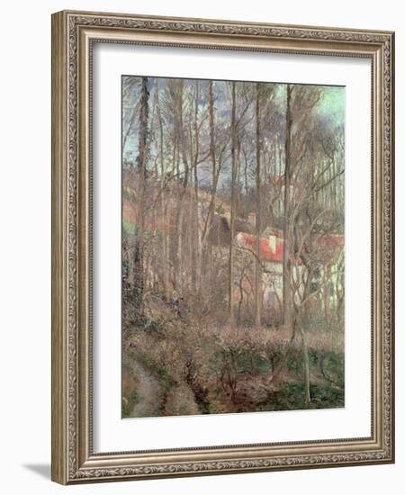The Cote des Boeufs at L'Hermitage, Pontoise, 1877-Camille Pissarro-Framed Giclee Print