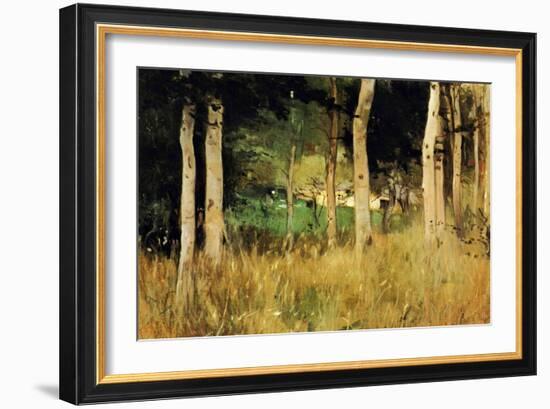 The Cottage Amongs The Birch Trees-Berthe Morisot-Framed Art Print