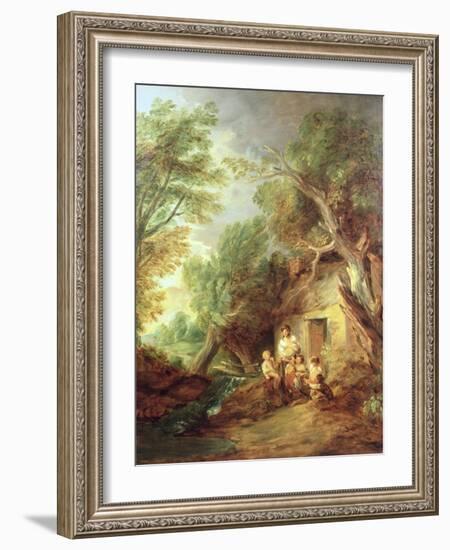 The Cottage Door, 1780s-Thomas Gainsborough-Framed Giclee Print