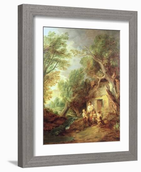 The Cottage Door, 1780s-Thomas Gainsborough-Framed Giclee Print