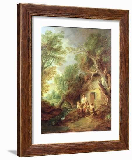 The Cottage Door, 1780s-Thomas Gainsborough-Framed Giclee Print