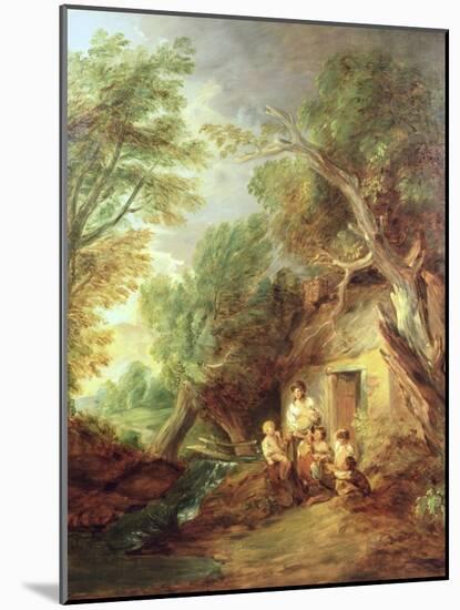 The Cottage Door, 1780s-Thomas Gainsborough-Mounted Giclee Print