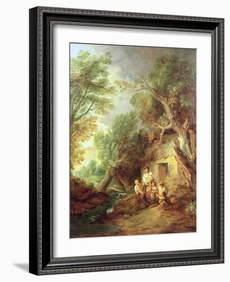 The Cottage Door, 1780s-Thomas Gainsborough-Framed Giclee Print