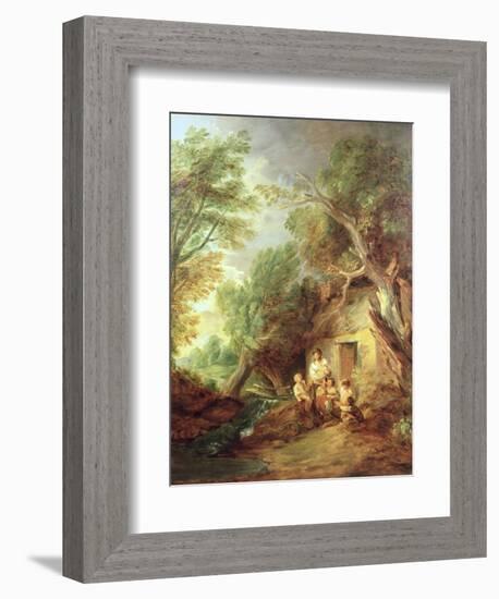 The Cottage Door, 1780s-Thomas Gainsborough-Framed Giclee Print