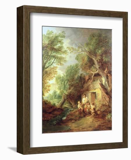 The Cottage Door, 1780s-Thomas Gainsborough-Framed Giclee Print