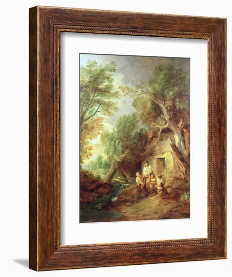 The Cottage Door, 1780s-Thomas Gainsborough-Framed Giclee Print