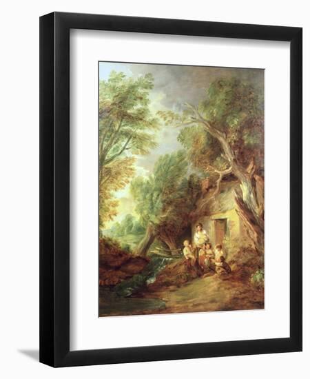 The Cottage Door, 1780s-Thomas Gainsborough-Framed Giclee Print