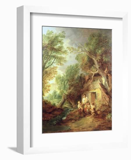 The Cottage Door, 1780s-Thomas Gainsborough-Framed Giclee Print