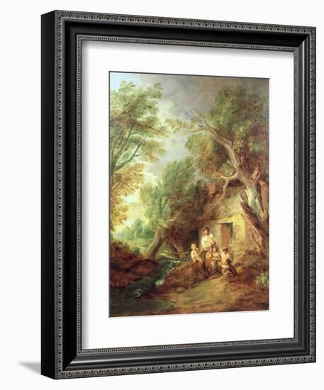 The Cottage Door, 1780s-Thomas Gainsborough-Framed Giclee Print