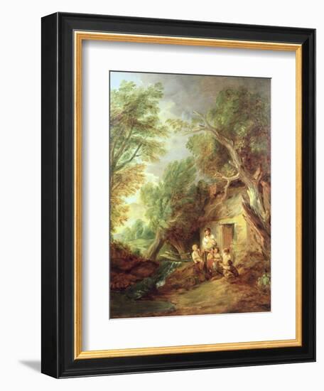 The Cottage Door, 1780s-Thomas Gainsborough-Framed Giclee Print