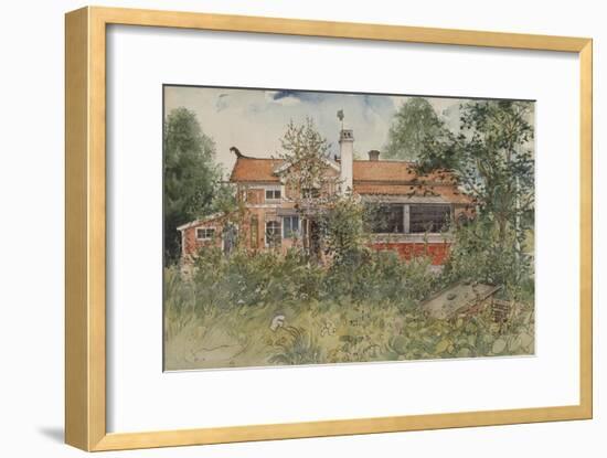 The Cottage, from 'A Home' Series, c.1895-Carl Larsson-Framed Giclee Print