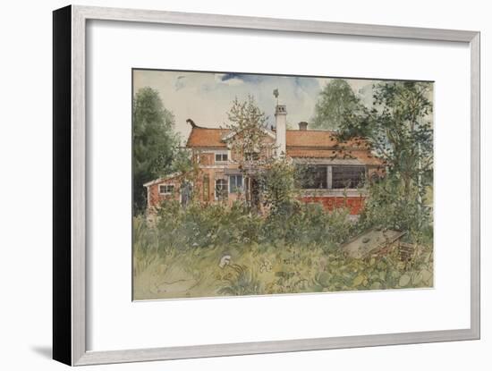 The Cottage, from 'A Home' Series, c.1895-Carl Larsson-Framed Giclee Print