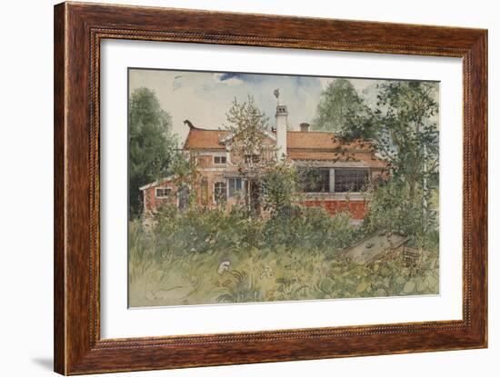 The Cottage, from 'A Home' Series, c.1895-Carl Larsson-Framed Giclee Print