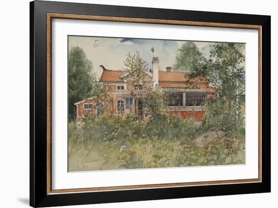 The Cottage, from 'A Home' Series, c.1895-Carl Larsson-Framed Giclee Print