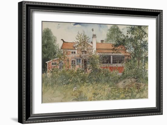 The Cottage, from 'A Home' Series, c.1895-Carl Larsson-Framed Giclee Print