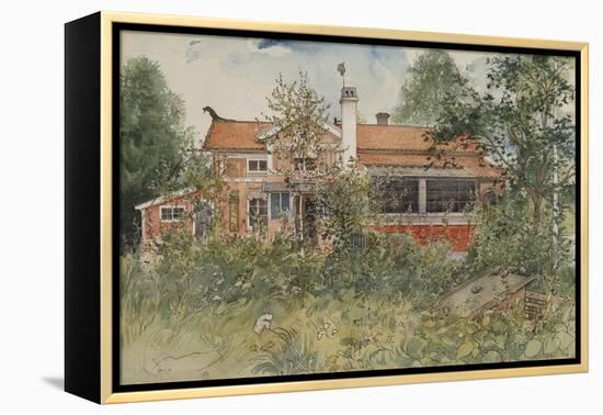 The Cottage, from 'A Home' Series, c.1895-Carl Larsson-Framed Premier Image Canvas