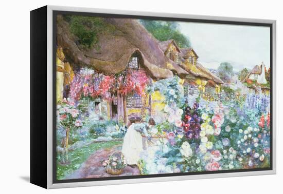 The Cottage Garden-David Woodlock-Framed Premier Image Canvas