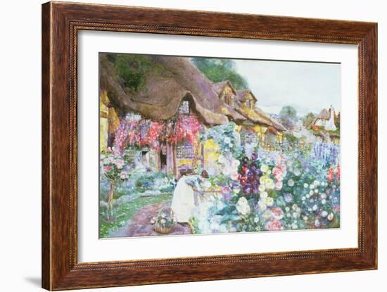 The Cottage Garden-David Woodlock-Framed Giclee Print