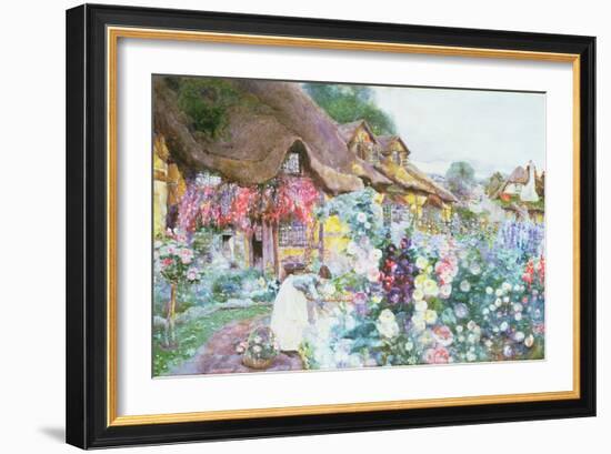 The Cottage Garden-David Woodlock-Framed Giclee Print