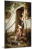 The Cottage Steps, 1861-Theodore Gerard-Mounted Giclee Print