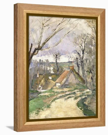 The Cottages of Auvers, 1872-73-Paul Cézanne-Framed Premier Image Canvas