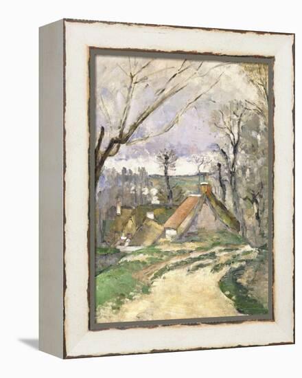 The Cottages of Auvers, 1872-73-Paul Cézanne-Framed Premier Image Canvas