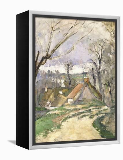 The Cottages of Auvers, 1872-73-Paul Cézanne-Framed Premier Image Canvas