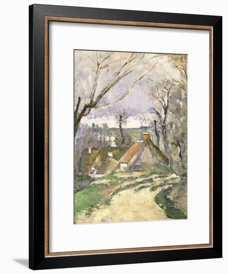 The Cottages of Auvers, 1872-73-Paul Cézanne-Framed Giclee Print