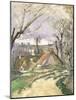 The Cottages of Auvers, 1872-73-Paul Cézanne-Mounted Giclee Print