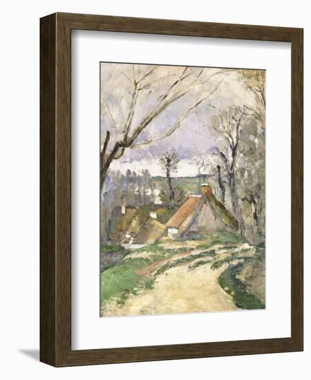 The Cottages of Auvers, 1872-73-Paul Cézanne-Framed Giclee Print