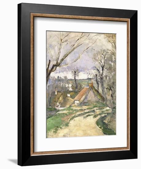 The Cottages of Auvers, 1872-73-Paul Cézanne-Framed Giclee Print