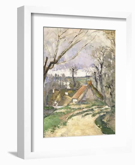 The Cottages of Auvers, 1872-73-Paul Cézanne-Framed Giclee Print