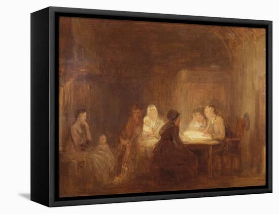 The Cotters Saturday Night - a Sketch-Sir David Wilkie-Framed Premier Image Canvas