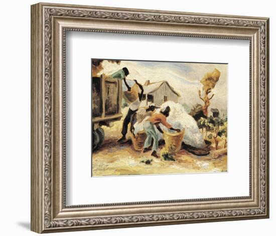 The Cotton Pickers-Thomas Hart Benton-Framed Art Print