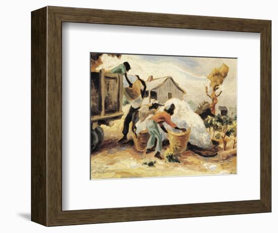 The Cotton Pickers-Thomas Hart Benton-Framed Art Print