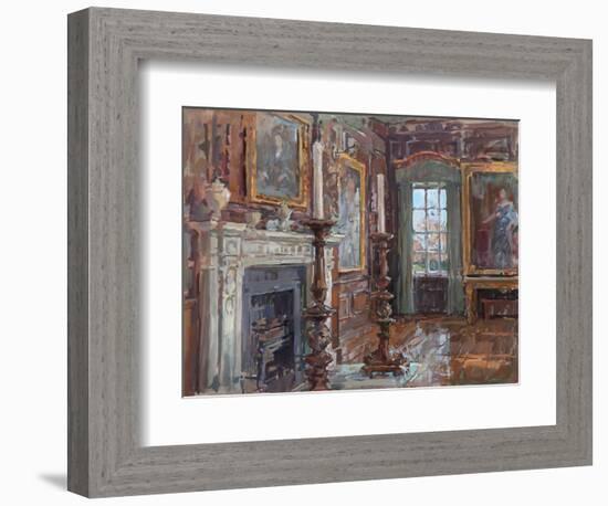 The Council Chamber, Royal Hospital Chelsea (Oil on Canvas)-Susan Ryder-Framed Giclee Print