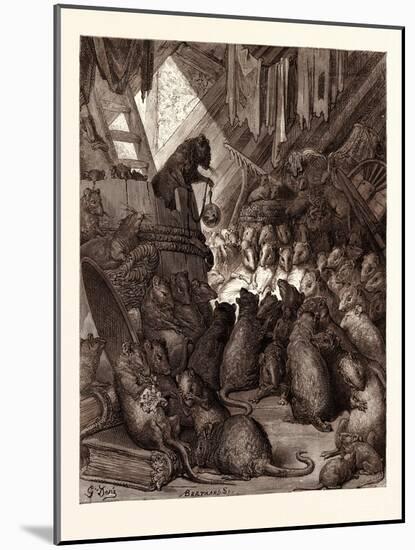 The Council Held by the Rats-Gustave Dore-Mounted Giclee Print