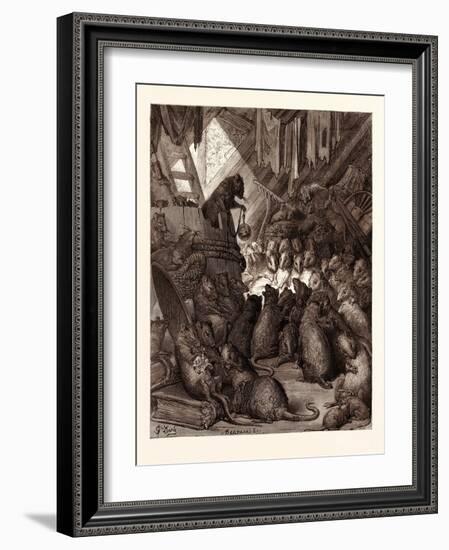 The Council Held by the Rats-Gustave Dore-Framed Giclee Print