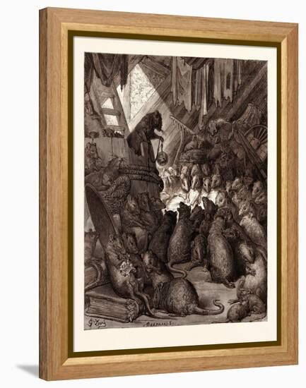 The Council Held by the Rats-Gustave Dore-Framed Premier Image Canvas