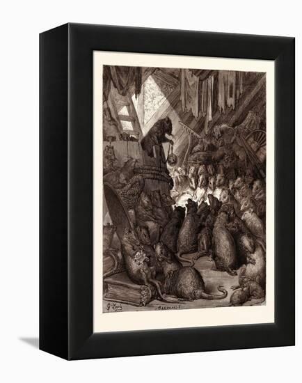 The Council Held by the Rats-Gustave Dore-Framed Premier Image Canvas