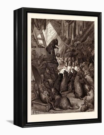 The Council Held by the Rats-Gustave Dore-Framed Premier Image Canvas