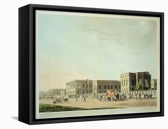 The Council House, Calcutta, Plate 29 from "Oriental Scenery: Twenty Four Views in Hindoostan"-Thomas Daniell-Framed Premier Image Canvas