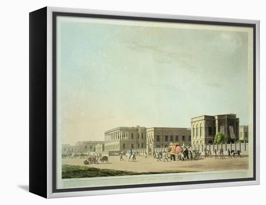 The Council House, Calcutta, Plate 29 from "Oriental Scenery: Twenty Four Views in Hindoostan"-Thomas Daniell-Framed Premier Image Canvas