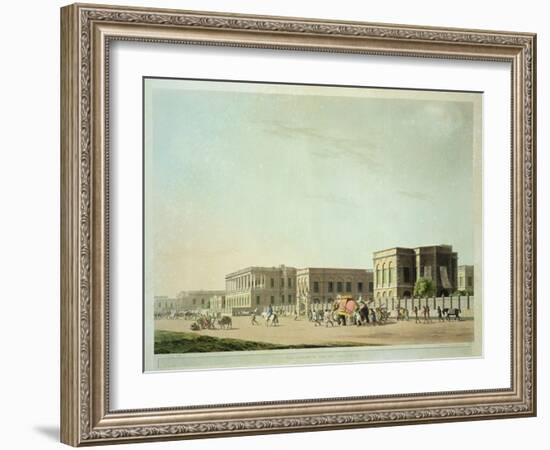 The Council House, Calcutta, Plate 29 from "Oriental Scenery: Twenty Four Views in Hindoostan"-Thomas Daniell-Framed Giclee Print