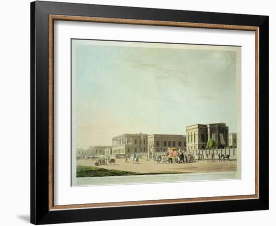 The Council House, Calcutta, Plate 29 from "Oriental Scenery: Twenty Four Views in Hindoostan"-Thomas Daniell-Framed Giclee Print