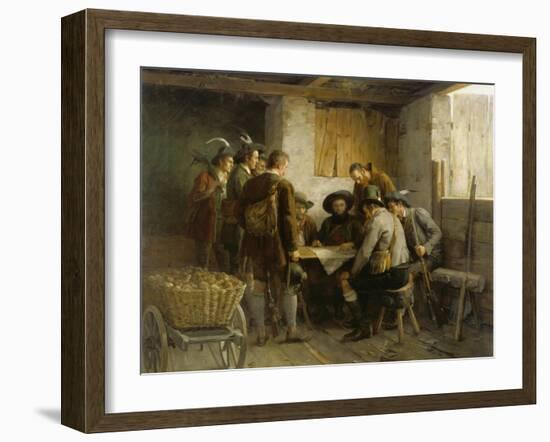 The Council of War of Andreas Hofer-Franz Von Defregger-Framed Giclee Print