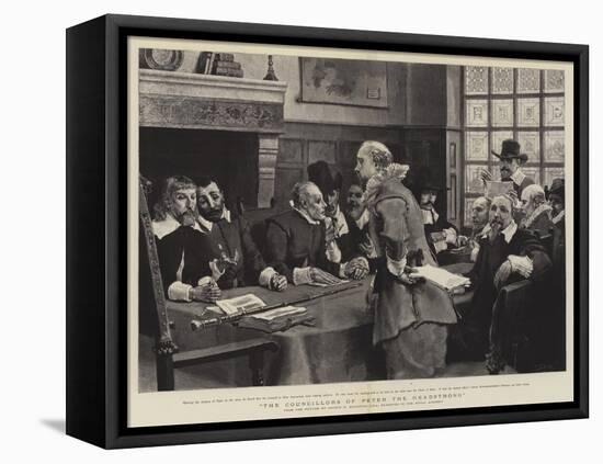 The Councillors of Peter the Headstrong-George Henry Boughton-Framed Premier Image Canvas
